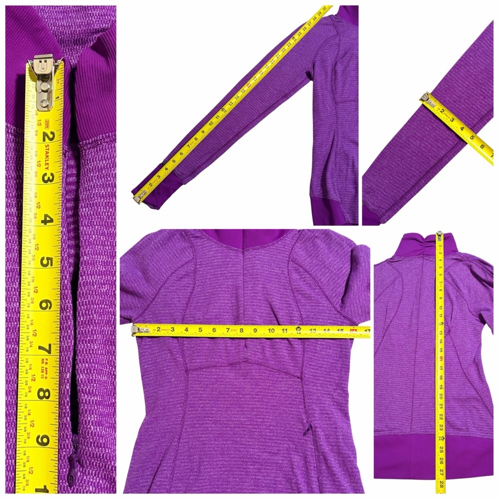 LULULEMON Runderful 1/2 Half Zip Long Sleeve Pullover Top + Small Reusable Bag - Picture 2 of 16
